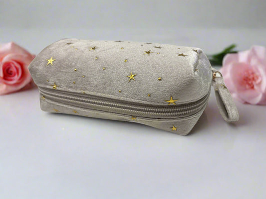 Chic Celestia Velvet Cosmetic Pouch