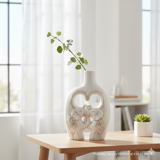 Elephant Harmony Vase
